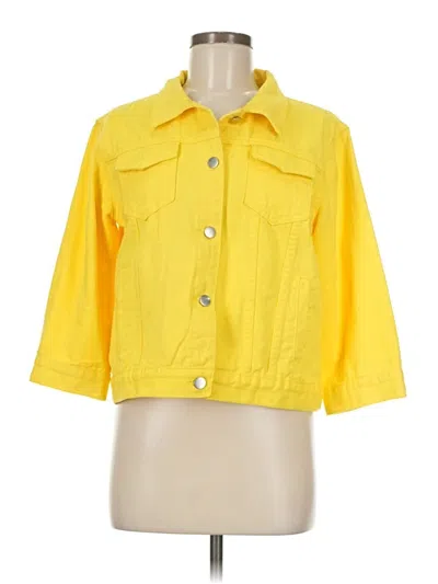 Pre-owned Jeans Jacket In Yellow