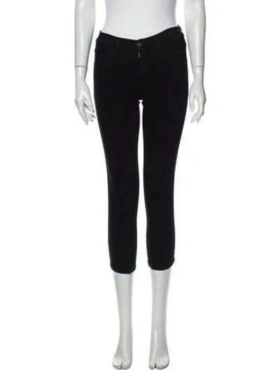 Pre-owned Jeans Mid-rise Skinny Leg  In Black