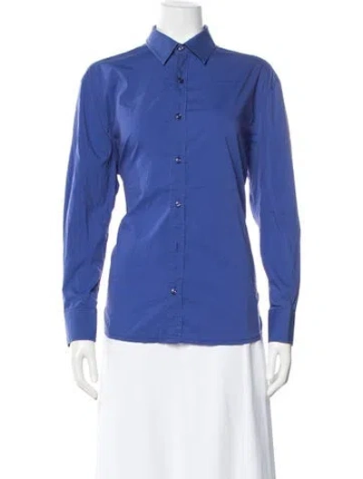 Pre-owned Jean's Paul Gaultier Vintage 2000's Button-up Top In Blue