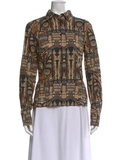 Pre-owned Jean's Paul Gaultier Vintage Late 1990's - Early 2000's Top In Brown