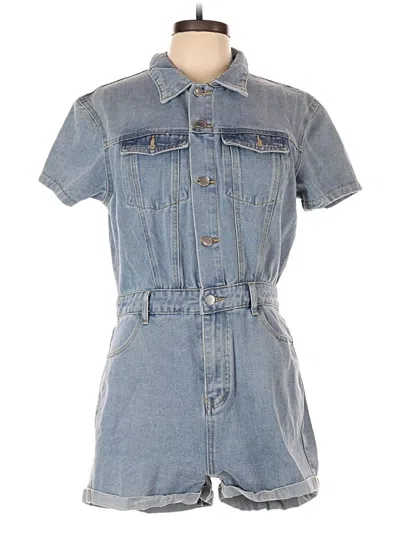 Pre-owned Jeans Romper In Blue