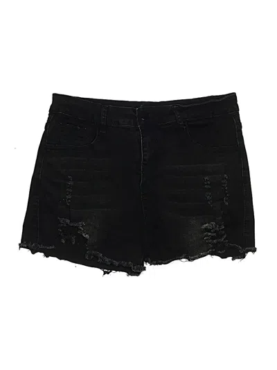Pre-owned Jeans Shorts In Black