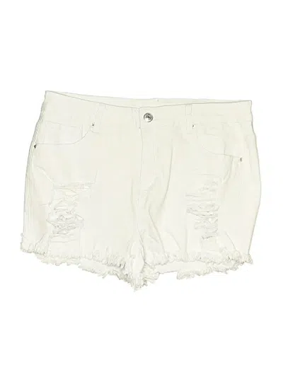 Pre-owned Jeans Shorts In Ivory