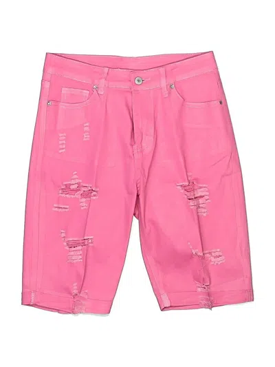 Pre-owned Jeans Shorts In Pink
