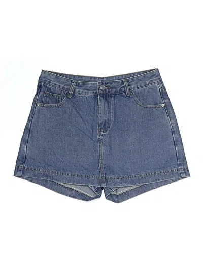 Pre-owned Jeans Skort In Blue