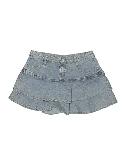 Pre-owned Jeans Skort In Blue