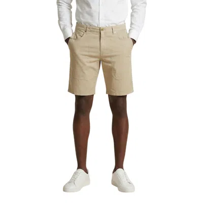 Jeckerson Beige Cotton Bermuda Shorts In Neutral