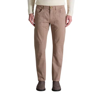 Jeckerson John Panelled Skinny Trousers In Brown