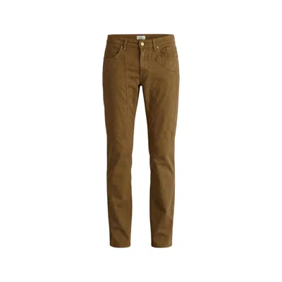 Jeckerson Beige Elastane Skinny Pants In Green