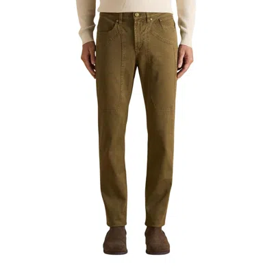 Jeckerson Beige Elastane Skinny Pants In Green