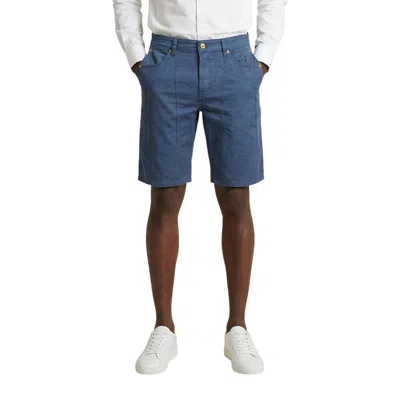 Jeckerson Blue Cotton Bermuda Shorts