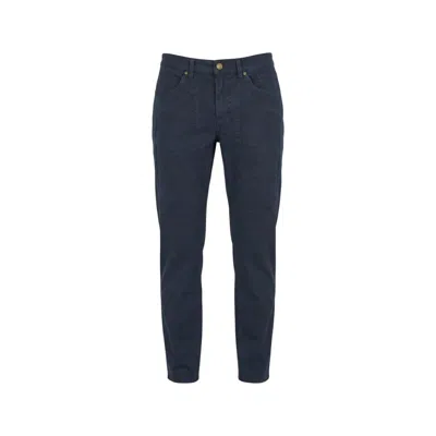Jeckerson Blue Elastane Skinny Pants In Black