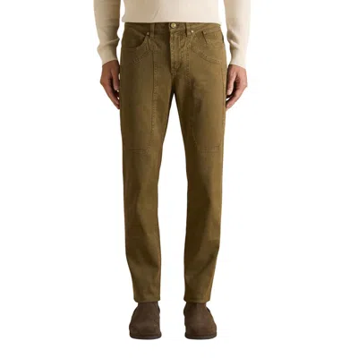 Jeckerson Brown Cotton Skinny Jeans In Green