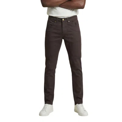 Jeckerson Brown Cotton Skinny Jeans In Gray