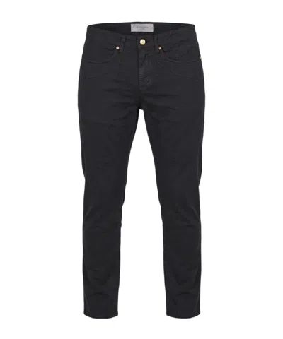 Jeckerson Casual Pants With Belt Loops In Black
