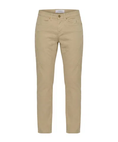 Jeckerson Casual Pants With Belt Loops In Neutral