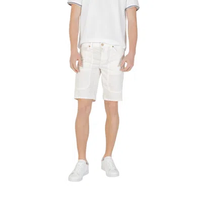 Jeckerson White Cotton Bermuda