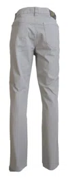 Jeckerson Gray Cotton Tapered  Casual Pants In Grey