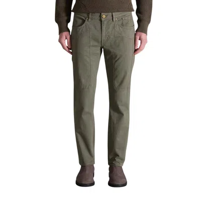 Jeckerson John Logo-detail Panelled Trousers In Green