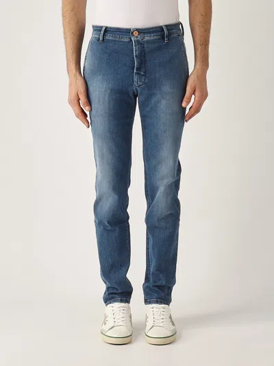 Jeckerson Jack Chino Slim Fit In Denim Tri Blend T. America Jeans In Blue