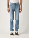 Jeckerson James 5 Tasche Con Toppa Skinny Fit Con Rotture Tri Blend Comfort oz 8 3/4 Jeans In Blue
