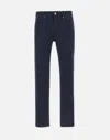 Jeckerson John 5 Tasche Toppa Slim Trousers In Blue