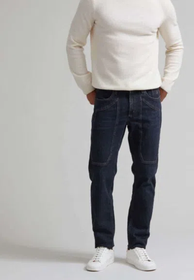 Jeckerson Jeans John 5 Tasche Toppa Slim Uo In Denim Scuro