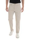 Jeckerson John 5 Tasche Toppa Slim Trousers In Beige