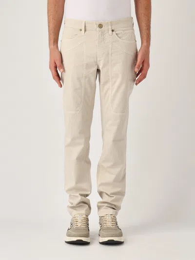 Jeckerson John 5 Tasche Toppa Slim Trousers In Beige