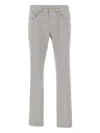 Jeckerson John Five-pockets Stitching Jeans In Gray