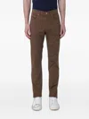 Jeckerson John Patch-insert Jeans In Brown