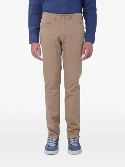 Jeckerson John Slim-fit Trousers In Brown