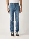 Jeckerson James 5 Tasche Con Toppa Skinny Fit Con Rotture Tri Blend Comfort oz 8 3/4 Jeans In Blue