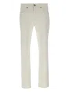 Jeckerson Logo-patch Trousers In White