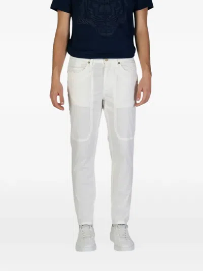 Jeckerson Logo-patch Pocket Trousers In White