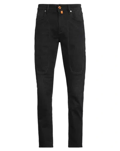 Jeckerson Man Jeans Black Size 35 Cotton, Elastane