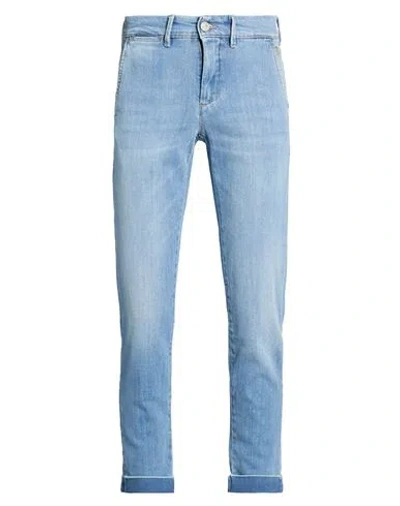 Jeckerson Man Jeans Blue Size 29 Cotton, Elastane