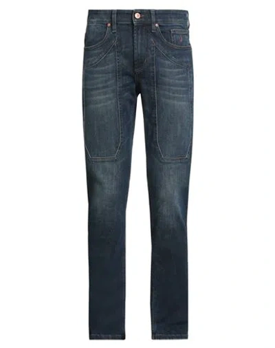 Jeckerson Man Jeans Blue Size 30 Cotton, Elastomultiester, Elastane