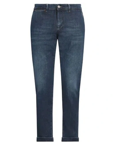Jeckerson Man Jeans Blue Size 34 Cotton, Elastane