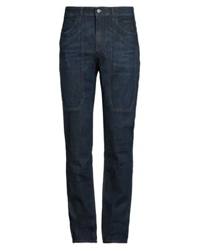 Jeckerson Man Jeans Blue Size 34 Cotton, Elastane