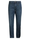 Jeckerson Man Jeans Blue Size 34 Cotton, Elastomultiester, Elastane In Blue