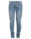 Jeckerson Man Jeans Blue Size 30 Cotton, Elastomultiester, Elastane In Blue