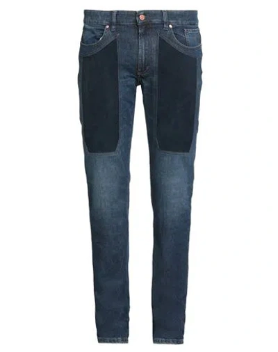 Jeckerson Man Jeans Blue Size 35 Cotton, Elastomultiester, Elastane