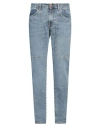 Jeckerson Man Jeans Blue Size 42 Cotton, Elastomultiester, Elastane In Blue