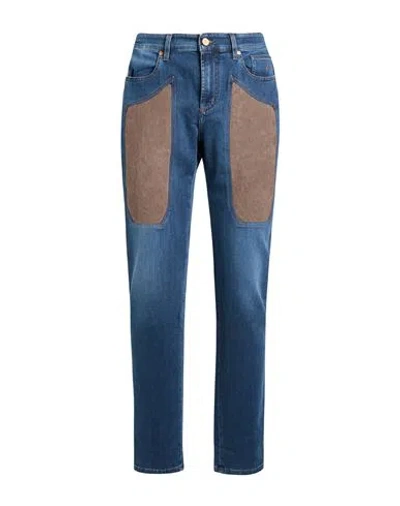 Jeckerson Man Jeans Blue Size 36 Cotton, Elastomultiester, Elastane