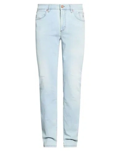 Jeckerson Man Jeans Blue Size 38 Cotton, Elastomultiester, Elastane In Multi