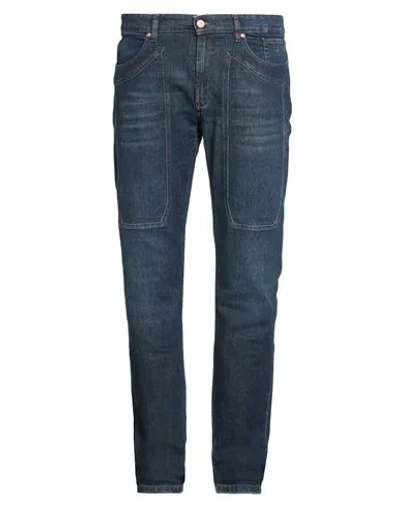Jeckerson Man Jeans Blue Size 40 Cotton, Elastomultiester, Elastane