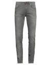 Jeckerson Man Jeans Grey Size 32 Cotton, Elastane In Grey