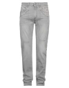 Jeckerson Man Jeans Grey Size 32 Cotton, Post-consumer Recycled Cotton, Recycled Polyester, Rubber