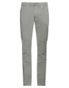 Jeckerson Man Jeans Sage Green Size 35 Cotton, Elastane In Sage Green